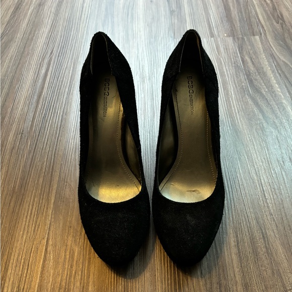 BCBG Black Suede Pumps - Picture 3 of 6